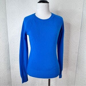 Lord & Taylor Cashmere Sweater Royal Blue Women's Size Small Luxury Classic